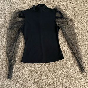 Long sleeve black top
